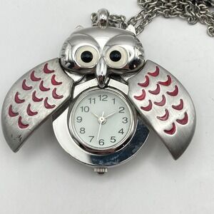 Claire's Lady Bug Necklace Women's Girl's Watch Silver Tone Ladybug New Battery